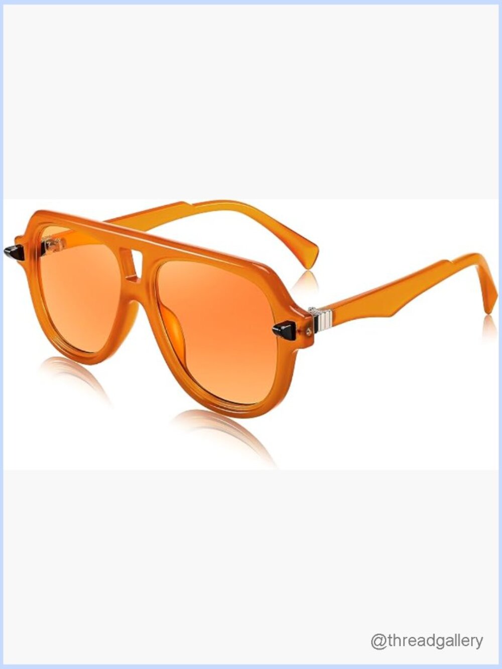 Vintage 70s Aviator Sunglasses Retro Trendy Large Frame UV400 Sun Glasses